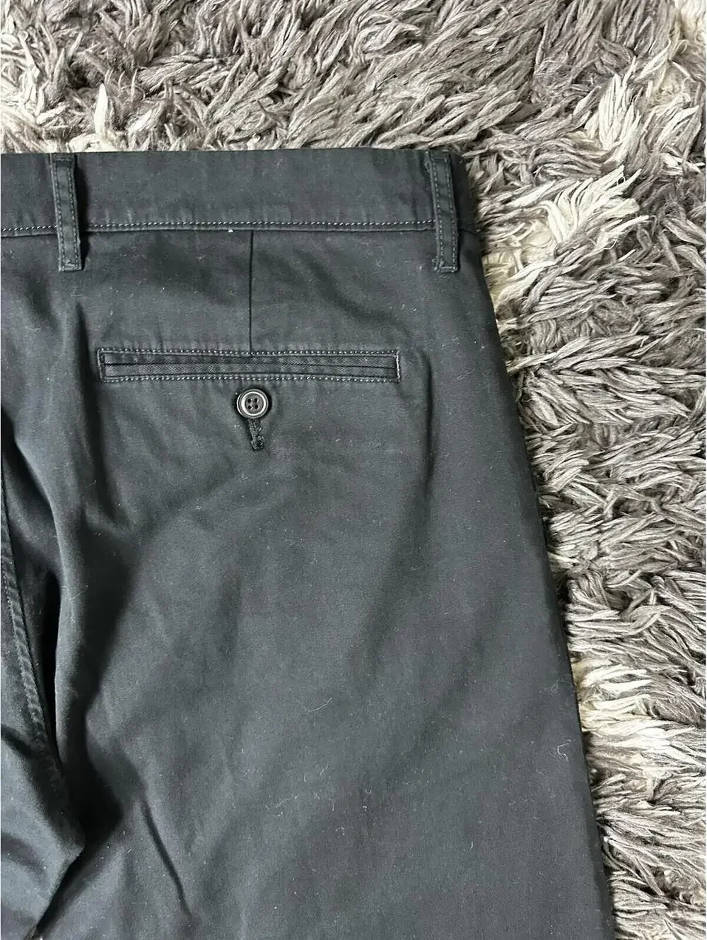 NWT J.Crew Mens Chino Pants Size 34x32 Black Slim Fit Stretch Casual
